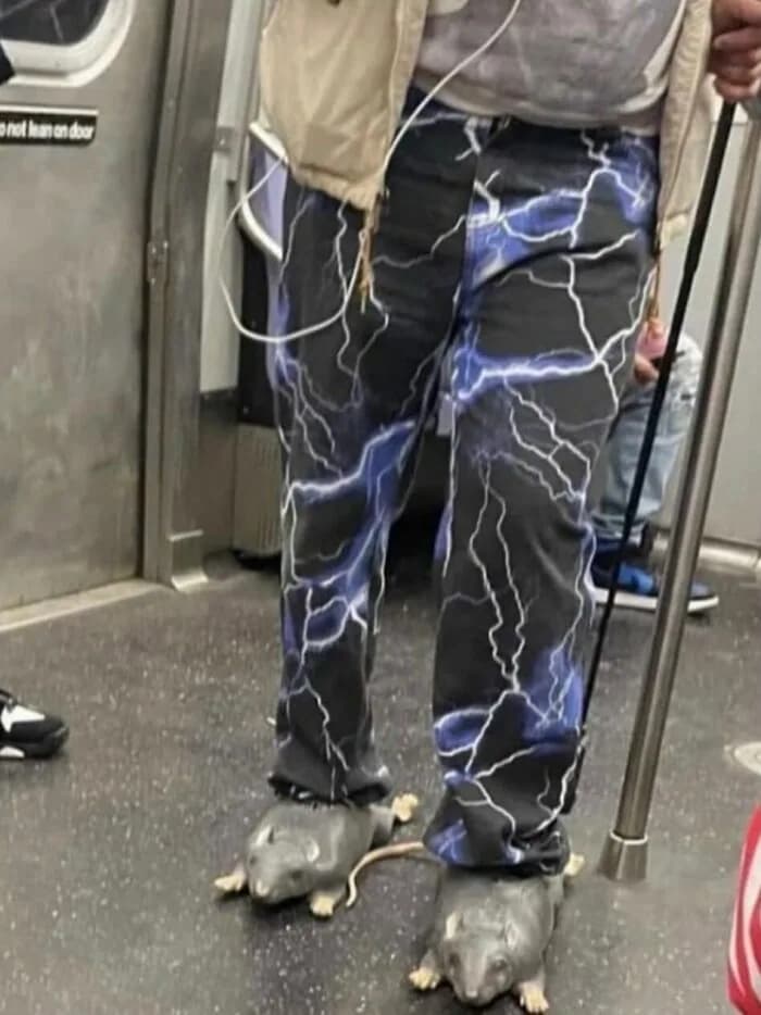 Metroda Fare Şeklinde Ayakkabı Giyen Biri Görülmüş!