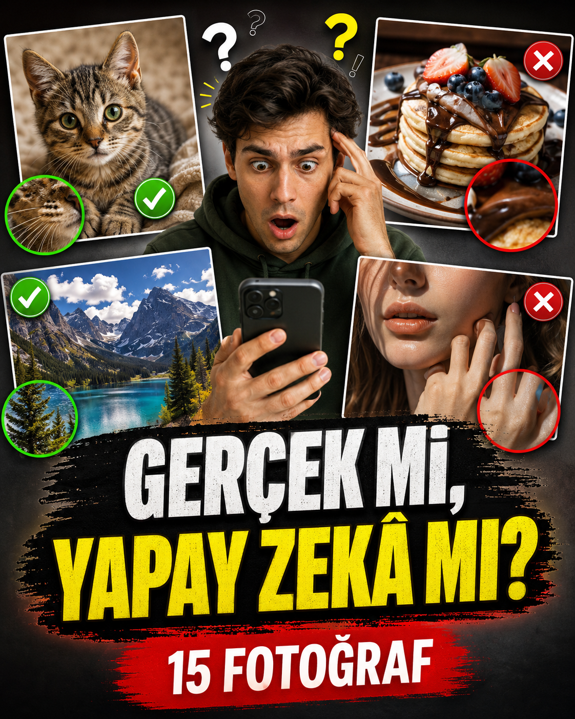 Bu 15 Fotoğraf Gerçek mi, Yapay Zekâ mı? Gözlerine Fazla Güvenme