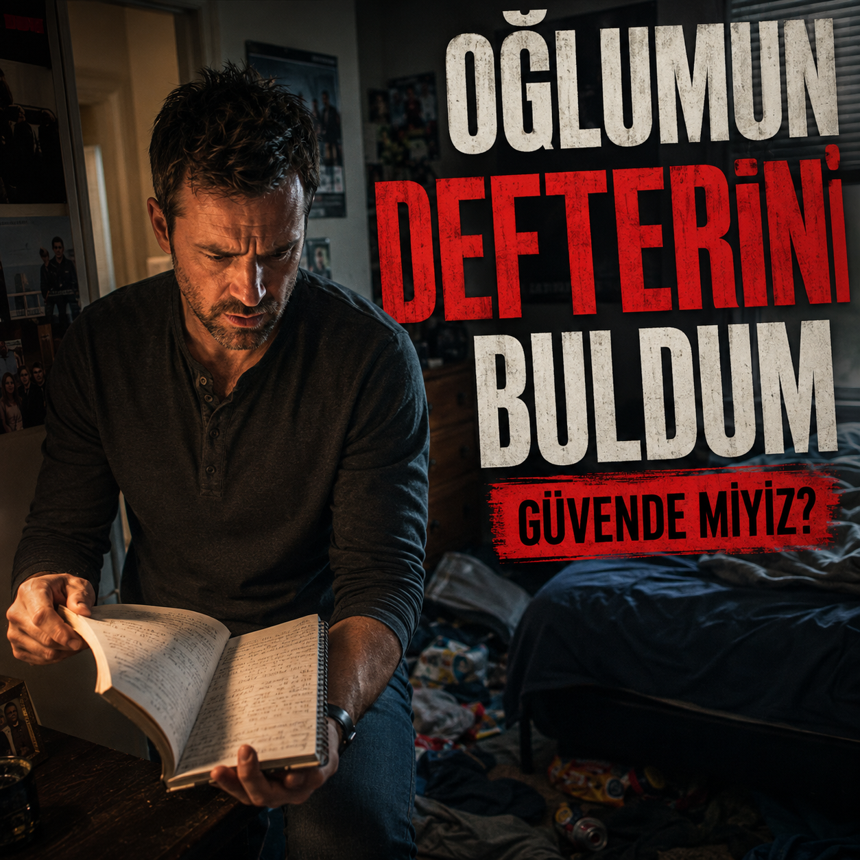 Gece 02.00’de Oğlunu Yataklarının Başında Gördü: Ertesi Gün Defterini Açınca Donup Kaldı