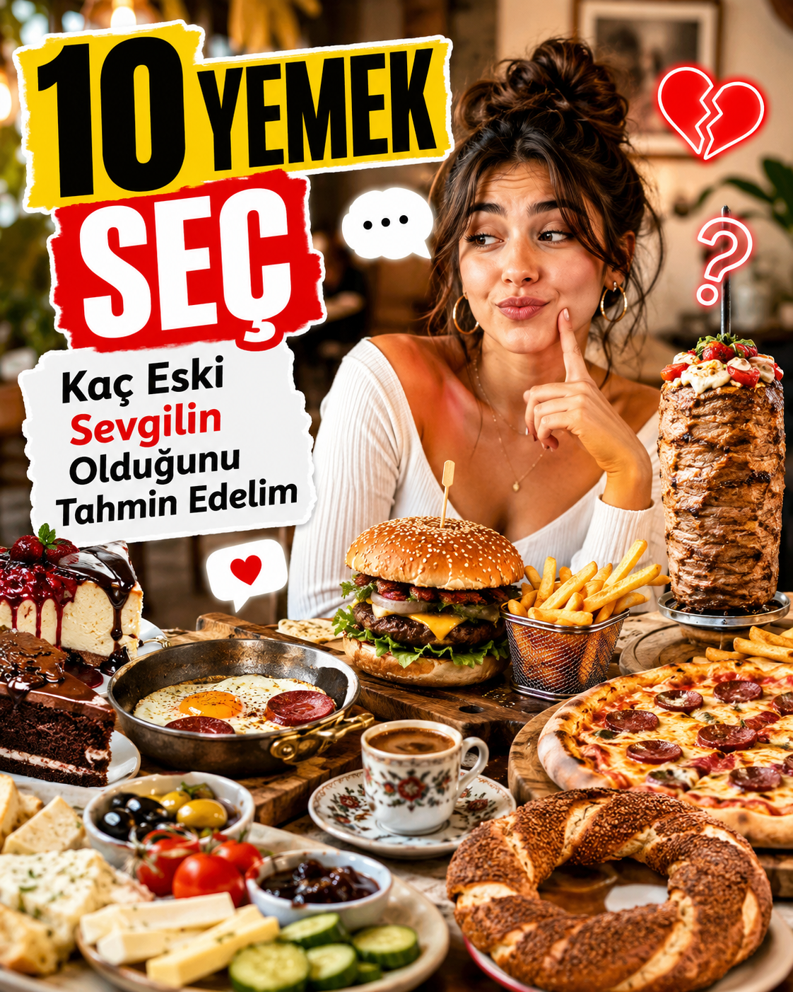 10 Yemek Seç, Kaç Eski Sevgilin Olduğunu Tahmin Edelim