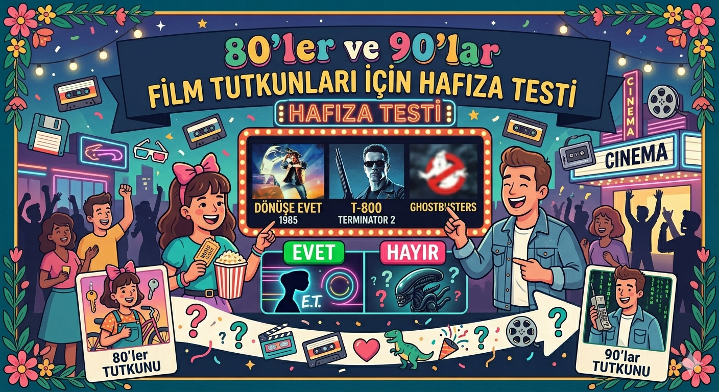 80’ler ve 90’lar Film Tutkunları İçin Hafıza Testi