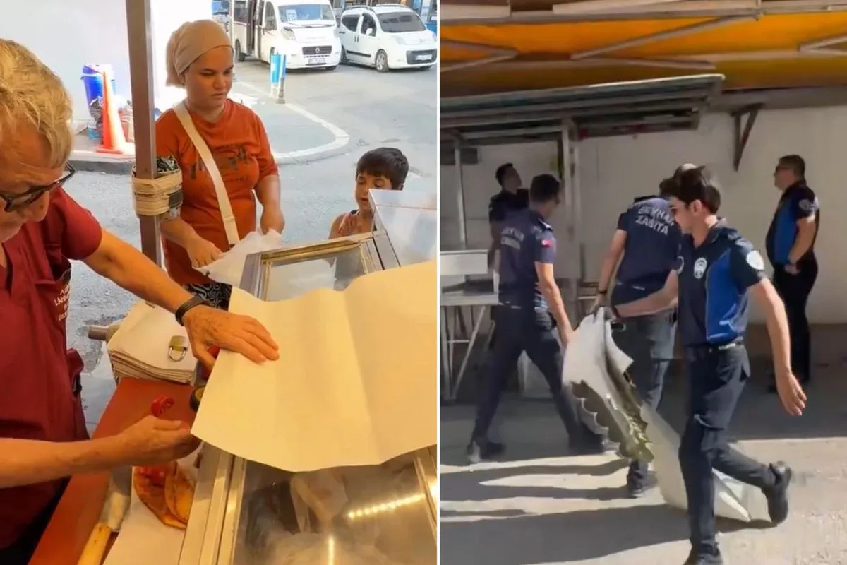Adana’da Tepki Çeken Seyyar Satıcının Tezgahı Zabıta Tarafından Kaldırıldı