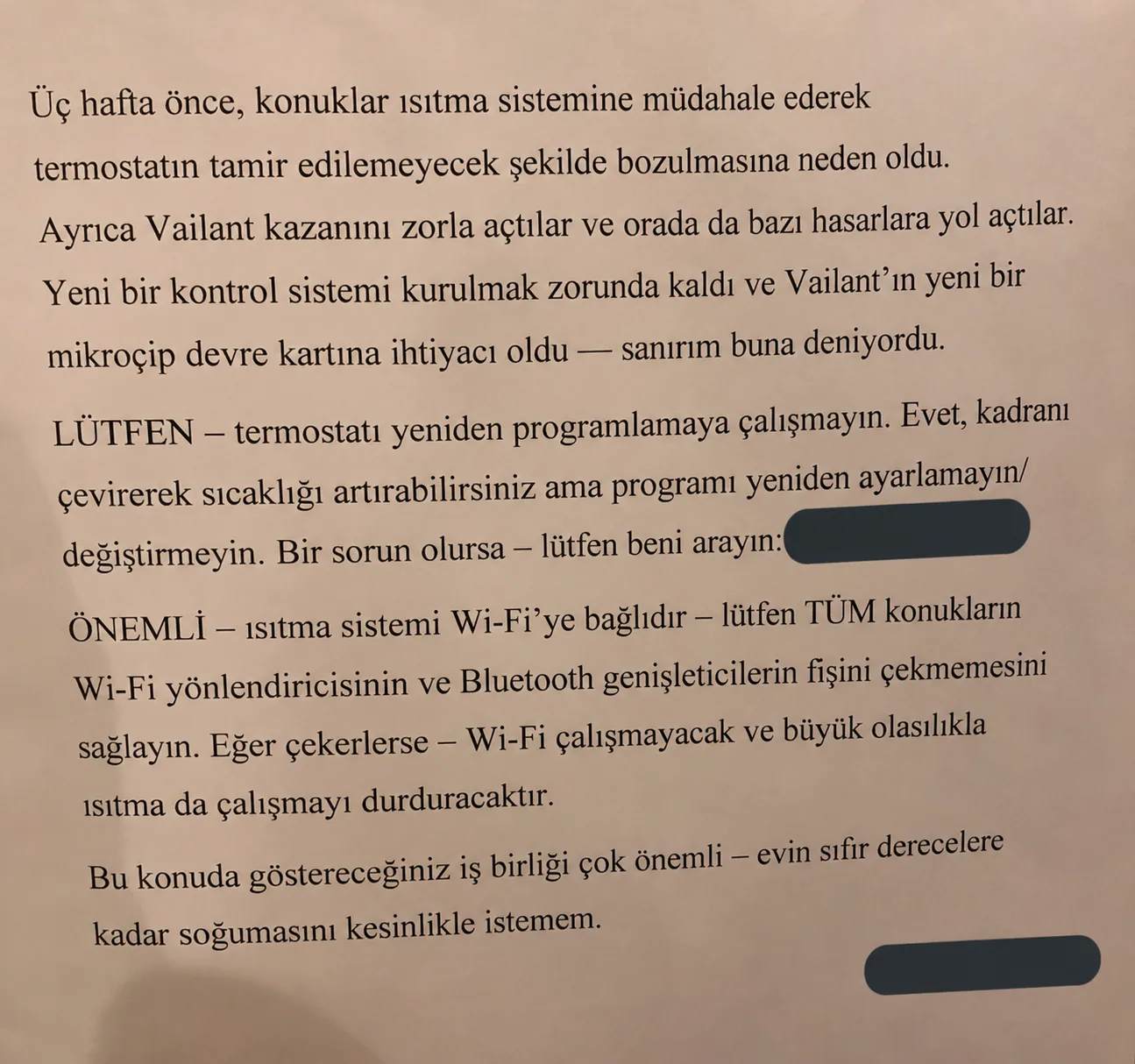 Termostatı Ayarlayabilirsiniz Ama Programlamayın