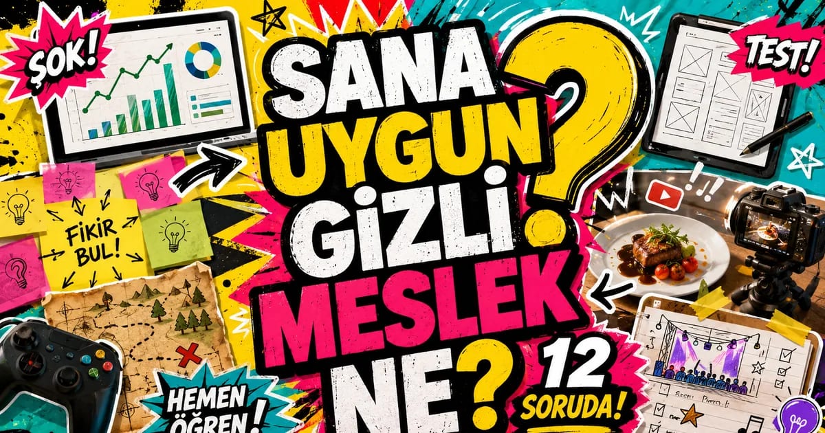 12 Soruda Sana En Uygun Sıra Dışı Mesleği Buluyoruz!