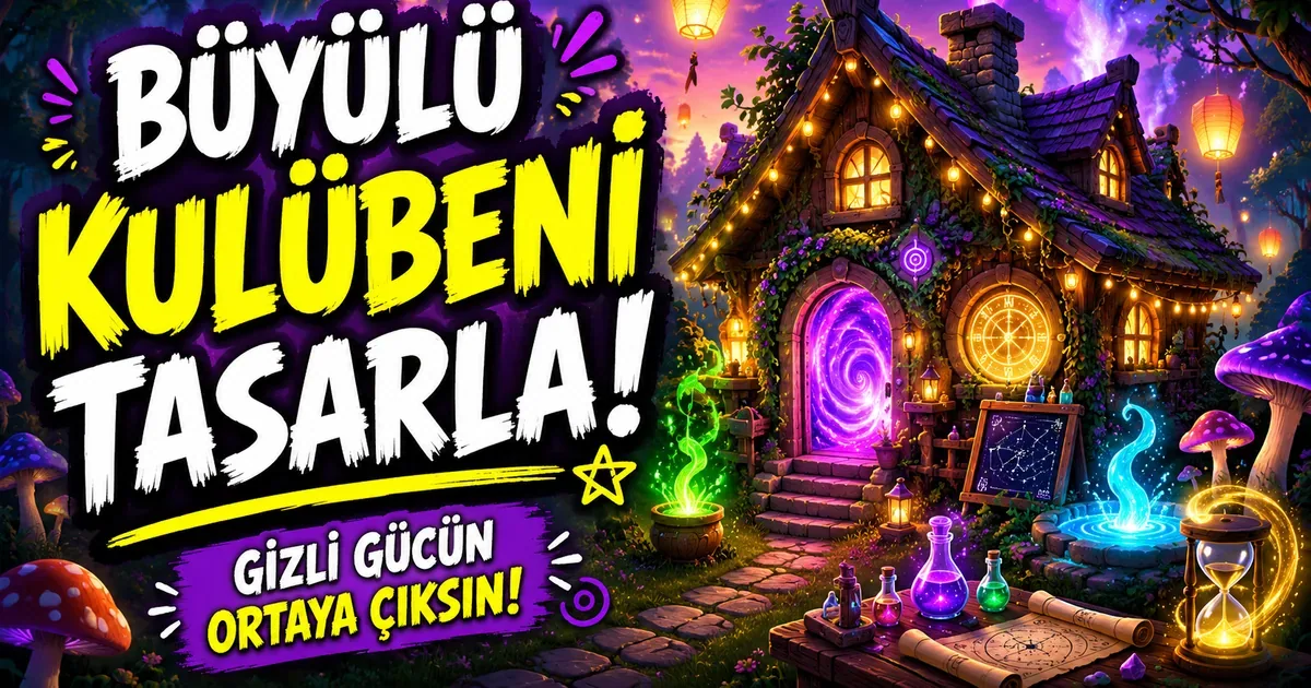 Hayalindeki Büyülü Kulübeyi Tasarla, Gizli Büyü Gücünü Açıklayalım! ✨