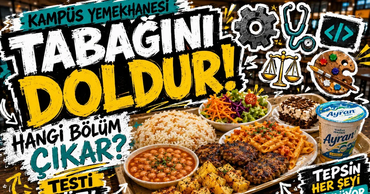 Kampüs Yemekhanesinde Tabağını Doldur, Sana Hangi Bölümün Yakıştığını Söyleyelim!